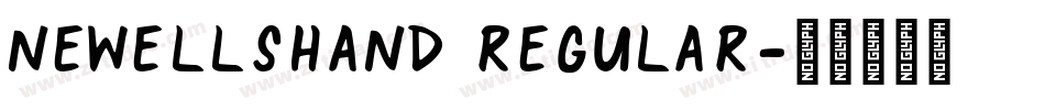 NewellsHand Regular字体转换